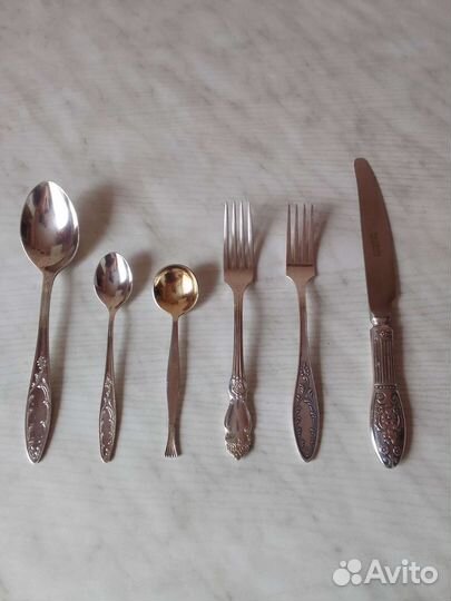 Столовые приборы мельхиор СССР