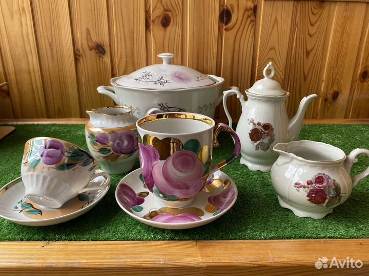 Чайная пара гигант Агашки Дулево