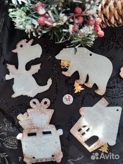 Елочные украшения ручной работы