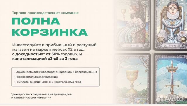 Инвестиции в магазин карт 