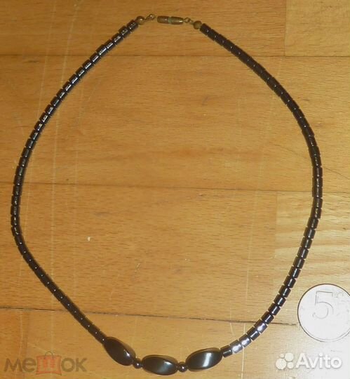 Бусы Гематит Длина 44 см