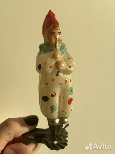 Елочные игрушки из стеклана прищепке СССР