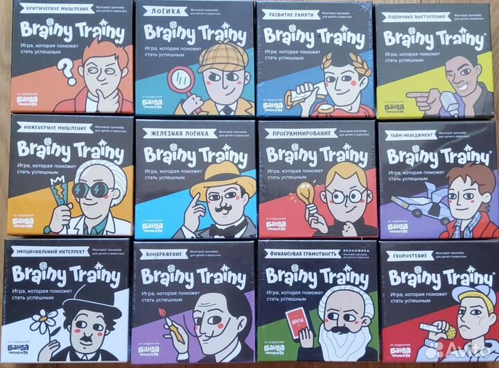 Игра новая настольная банда умников brainy trainy