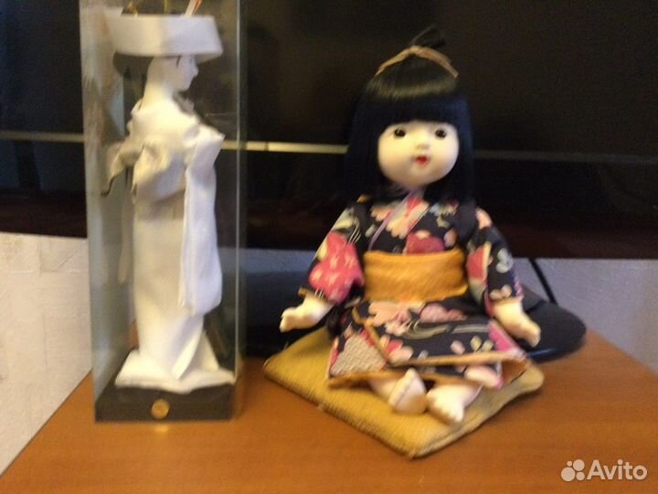 Куклы Япония Кабуки свадебная. Кукла на подушке