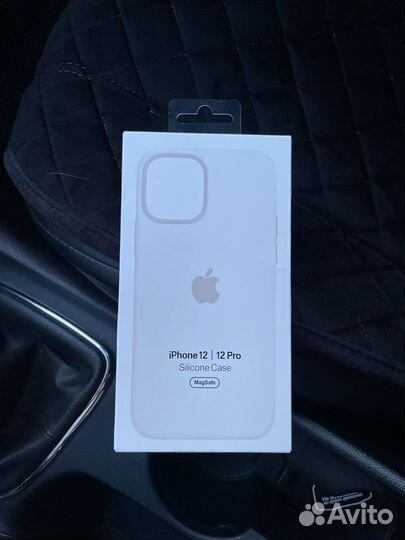 Оригинальный чехол iPhone 12, 12 про MagSafe белый