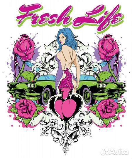 Макеты/Шаблоны для печати на футболках и кружках