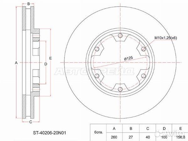 Диск тормозной