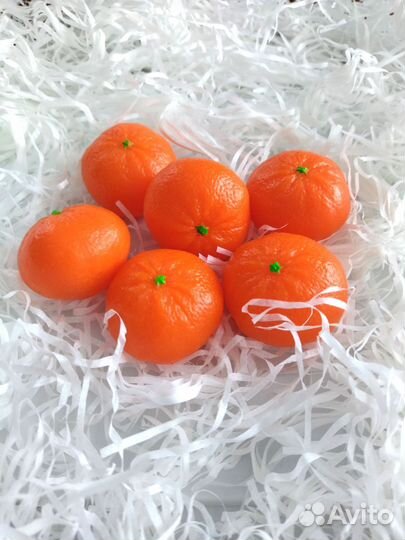 Мыло мандарин, апельсин, шишка, ёлочка