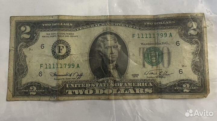 Красивый номер на купюре