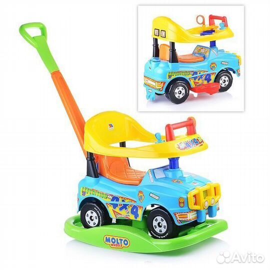 Каталка Джип-Викинг №3 голубой 71903 Полесье