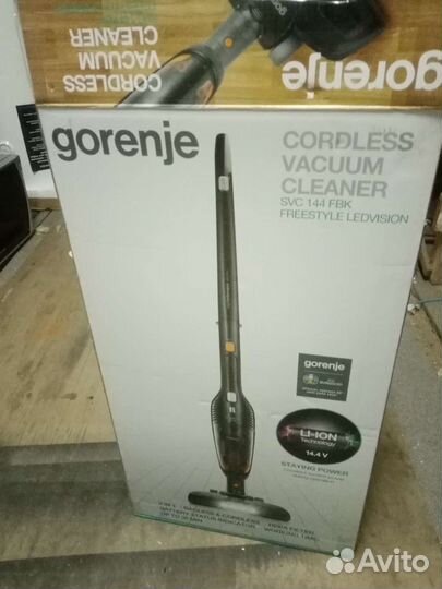 Беспроводной пылесос новый Gorenje