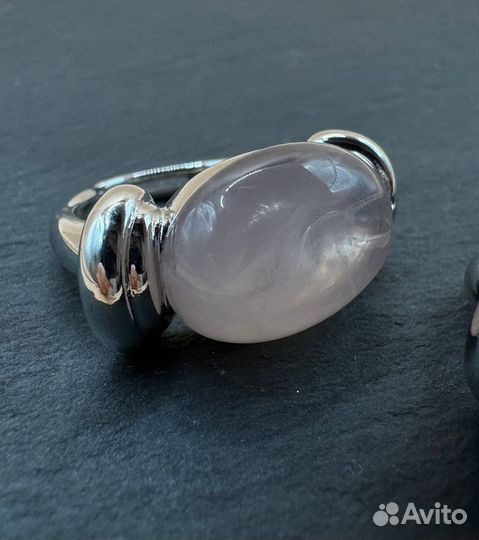 Кольцо сталь кристалл