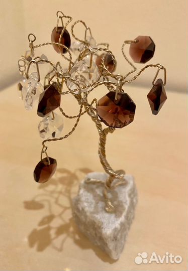 Бонсай из чешского стекла