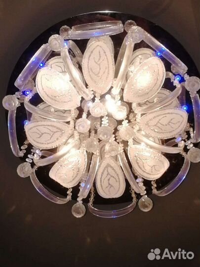 Люстра потолочная светодиодная с пультом б/у