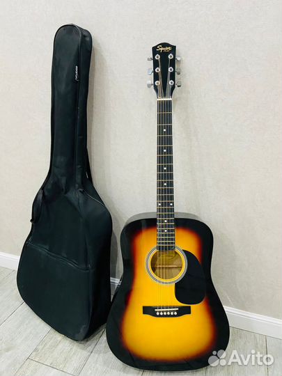 Акустическая гитара fender squier