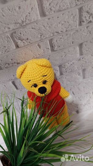 Вязаная игрушка мишка ручной работы