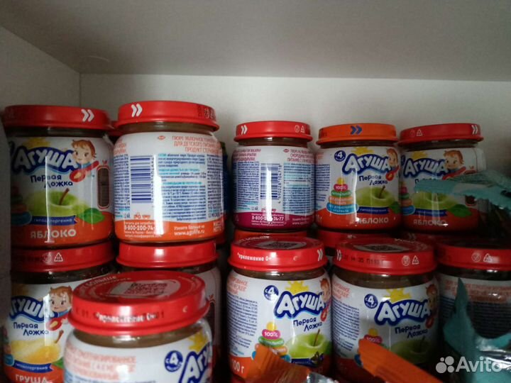 Фруктовое пюре Агуша обмен