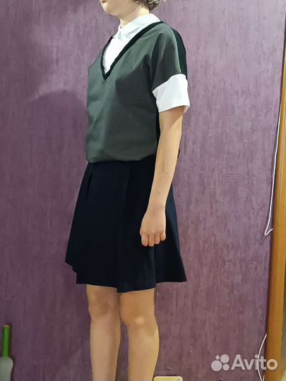 Школьная форма для девочки синяя