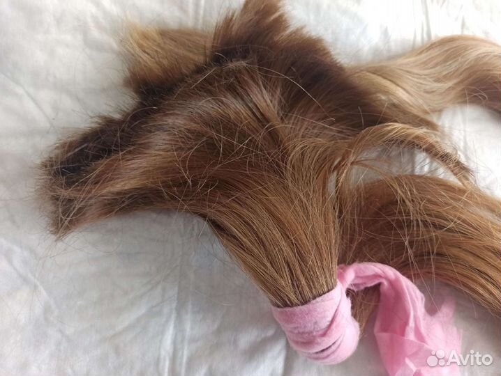 Хвост из натуральных волос