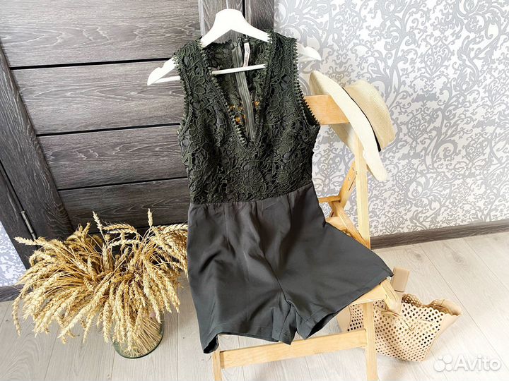 Комбинезон женский с шортами 42 44 кружево