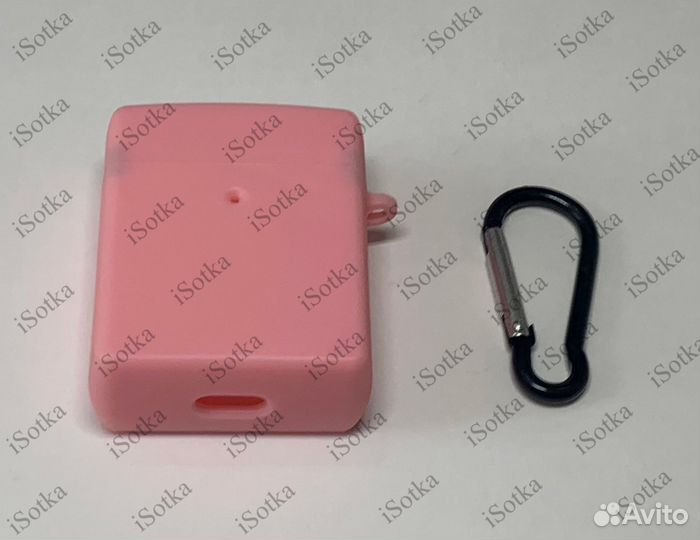 Чехол для AirPods 1/2 чемодан (розовый)