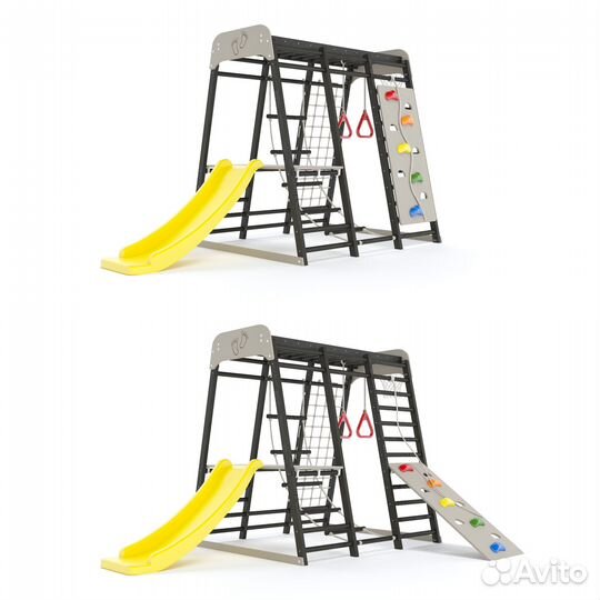 Шведская стенка со скалодромом сн-02-n