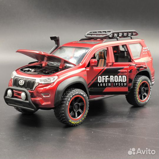 Металлическая машина Toyota Prado