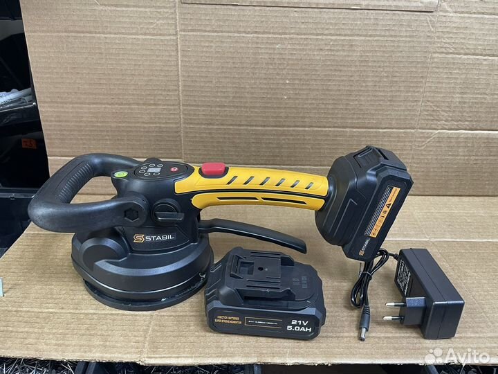 Виброприсоска стеклодомкрат аккумуляторный 21v