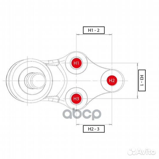 Опора шаровая CB0451L CTR