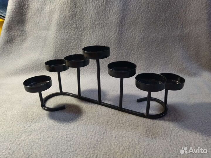 Подсвечник металл на 7 чайных свечек