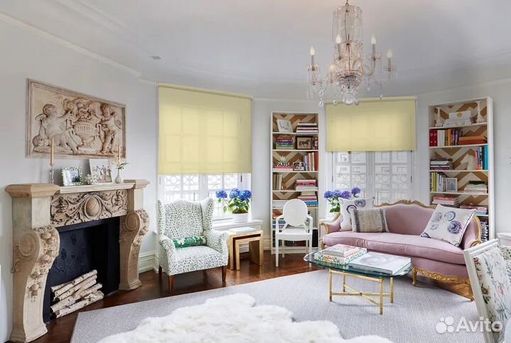 Рулонные шторы Плайн бисквит 40 см