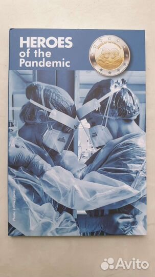 Монета 2 евро 2021 Мальта Герои Пандемии Медики