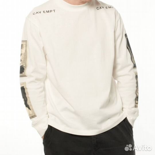 Лонгслив cav empt №4 белый