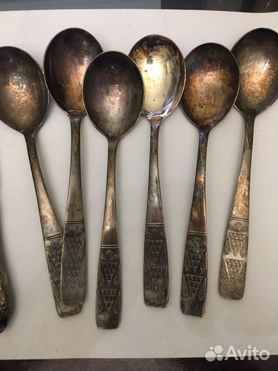 Столовые приборы мельхиор СССР