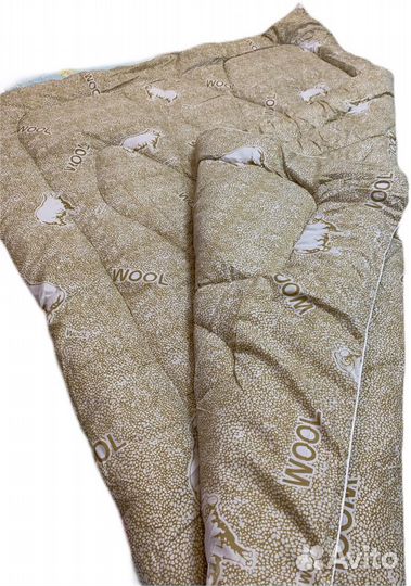 Одеяло овечья шерсть 1,5-спальное