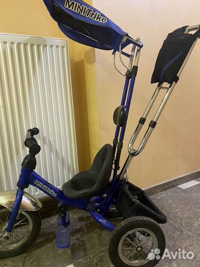 Детский велосипед с родительской ручкой бу