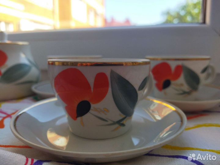 Чайный сервиз маки СССР