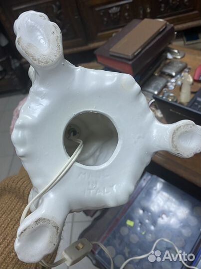 Настольная лампа с абажуром Италия