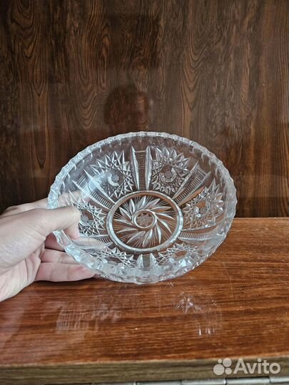 Салатник хрустальный большой СССР