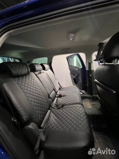 Авточехлы экокожа ромбовидные