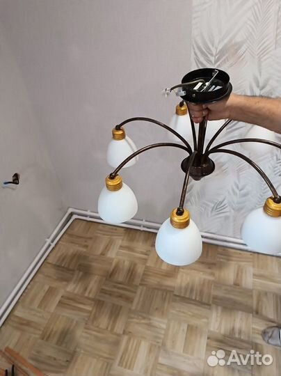 Люстра потолочная бу