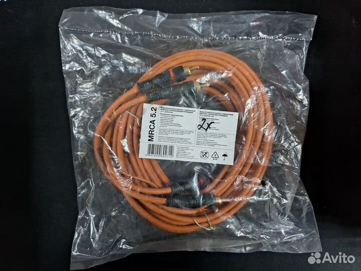 Кабель Mystery mrca 5.2 RCA x2 - RCA х2, 5 метров