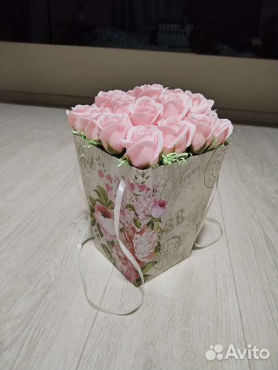 Букет из мыльных роз