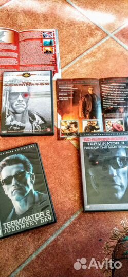 Коллекционные DVD: Terminator 1, Terminator 2, Ter