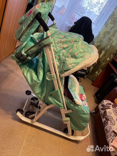 Детские санки коляска