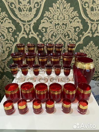 Бокалы, фужеры,рюмки богемские