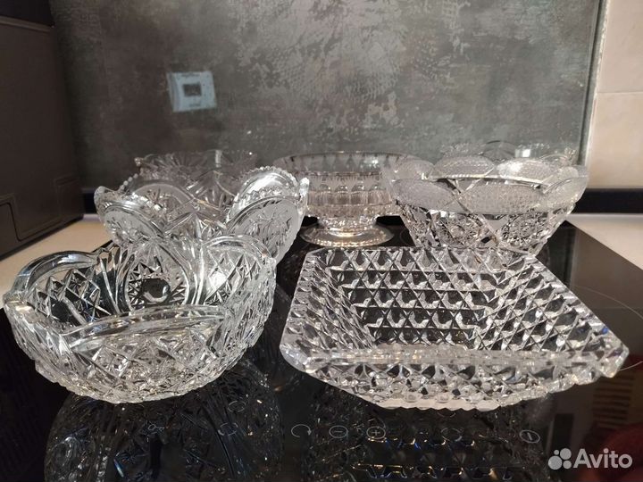 Салатник Конфетницы Хрусталь СССР