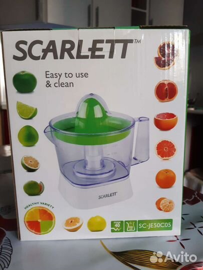 Соковыжималка новая для цитрусовых scarlett