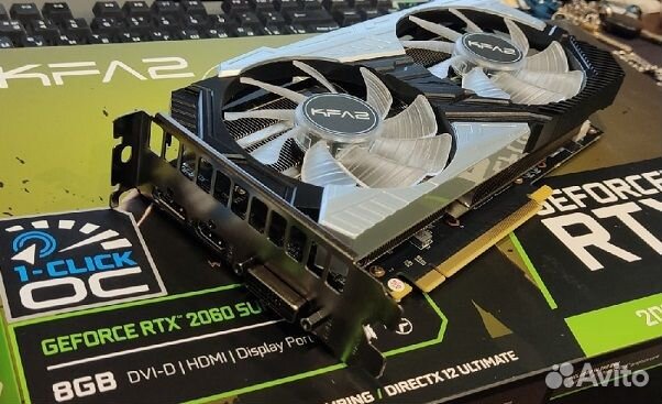 Видеокарта GeForce RTX 2060 Super (1-Click OC)