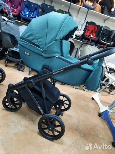 Коляска 2в1 (Riko Basic) montana изумруд
